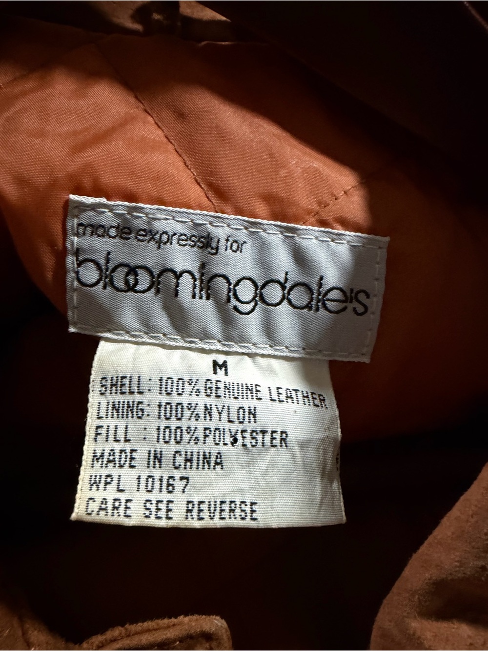 Bloomingdale's Vintage Men’s Brown‎ Leather Jacket Moto - Picture 5 of 6